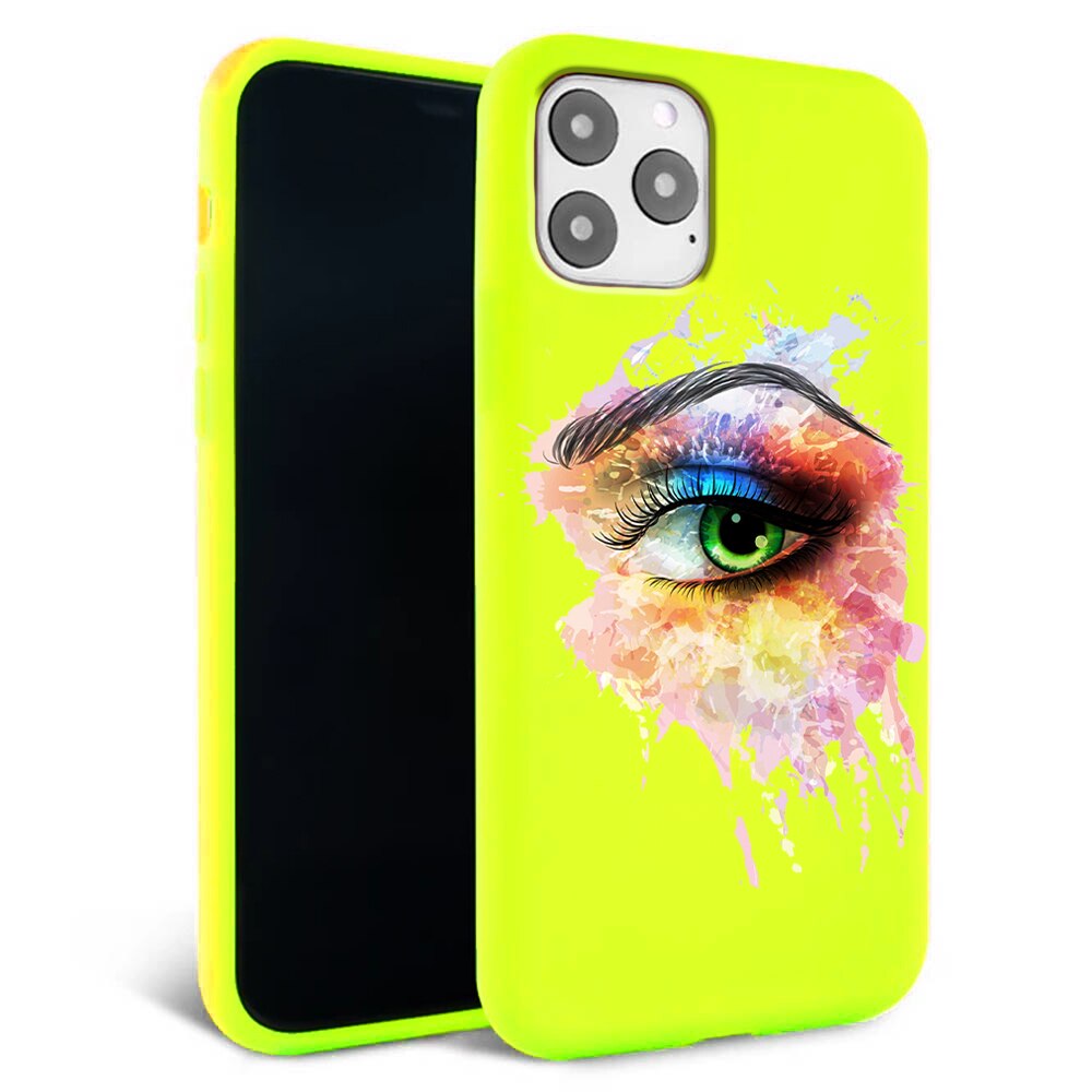 Husa pentru iPhone 11 pro - Silicon Matte - Colored eye