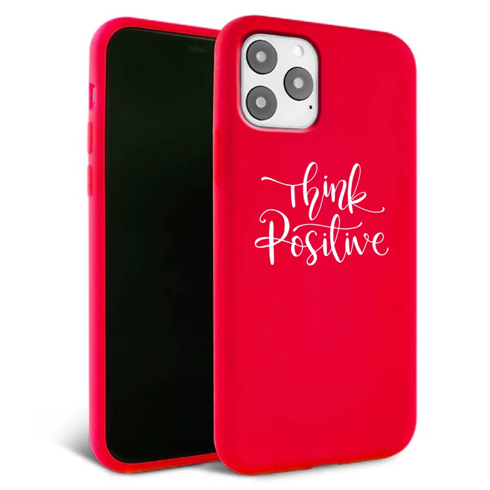Husa pentru iPhone 11 pro - Silicon Matte - Think Positive 2