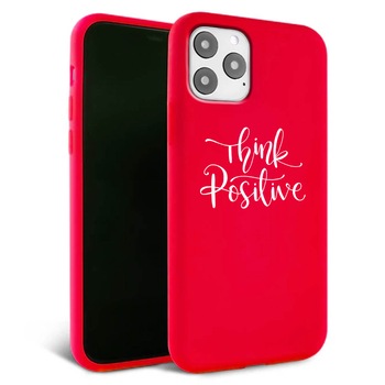 Husa pentru iPhone 11 pro - Silicon Matte - Think Positive 2 Husa pentru iPhone 11 pro - Silicon Matte - Think Positive 2