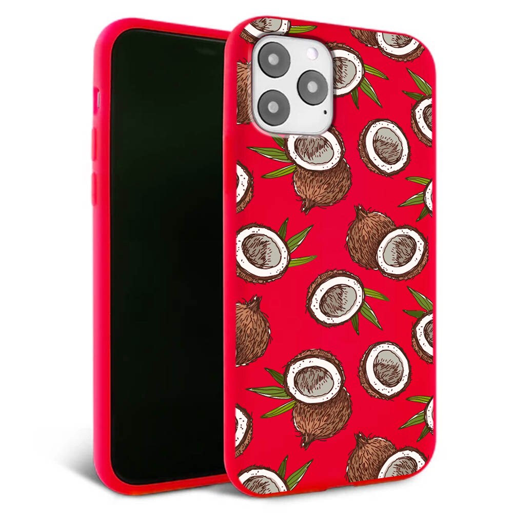 Husa pentru iPhone 11 ProMax - Silicon FlexiSoft - Cocos Rosu