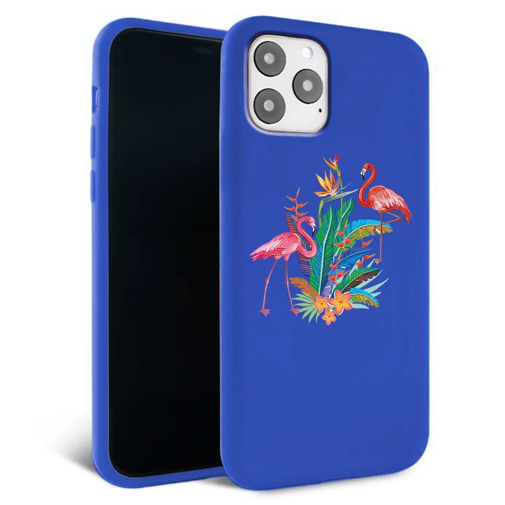 Husa pentru iPhone 11 pro - Silicon Matte - Flamingo