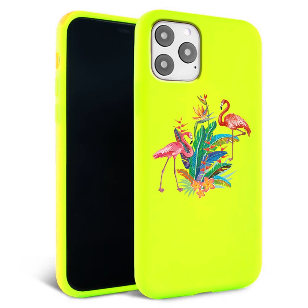 Husa pentru iPhone 11 pro - Silicon Matte - Flamingo