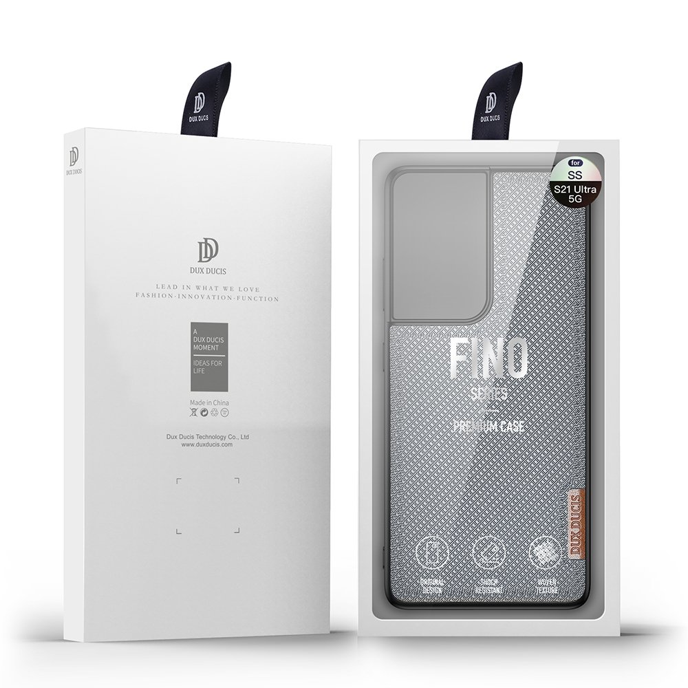 Husa de protectie, Dux Ducis Fino, Compatibil cu Samsung Galaxy S21 Ultra 5G, Albastru