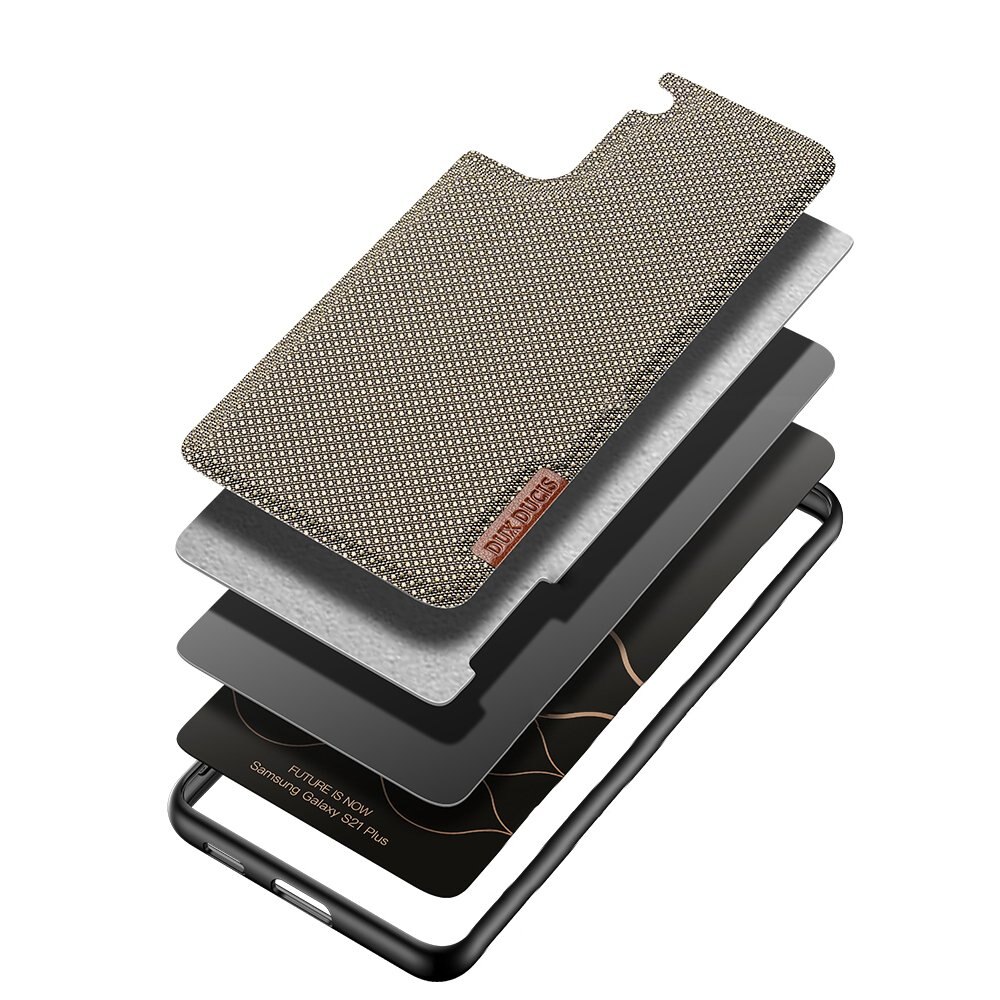 Husa de protectie, Dux Ducis Fino, Compatibil cu Samsung Galaxy S21 Plus 5G, Maro