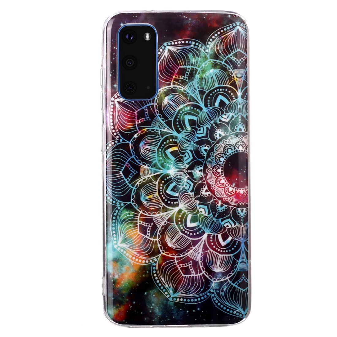 Husa silicon compatibila cu Samsung Galaxy S20 Fosforescent model Mystic Mandala, Silicon, TPU Viceversa