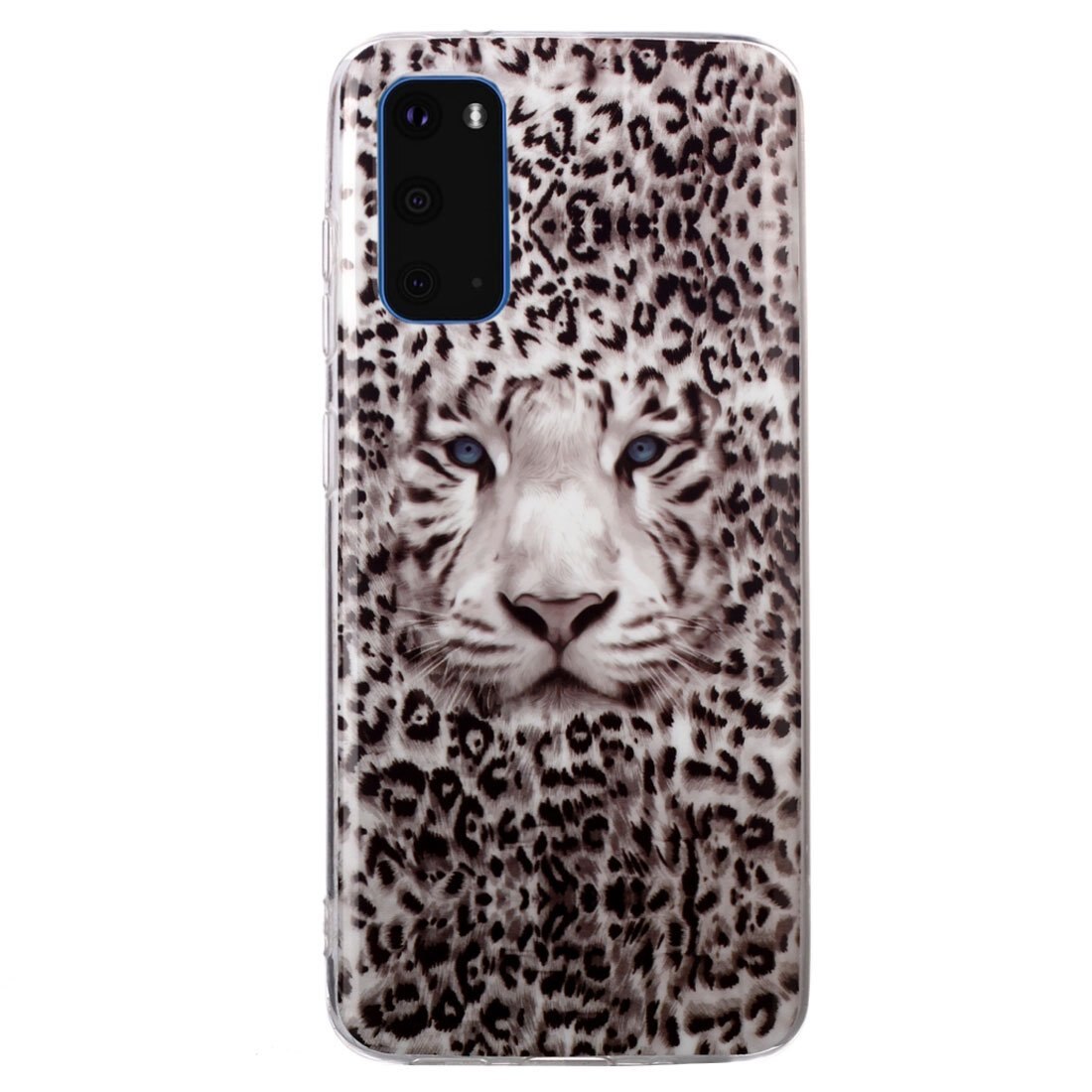 Husa silicon compatibila cu Samsung Galaxy S20 Fosforescent model Leopard, Silicon, TPU Viceversa