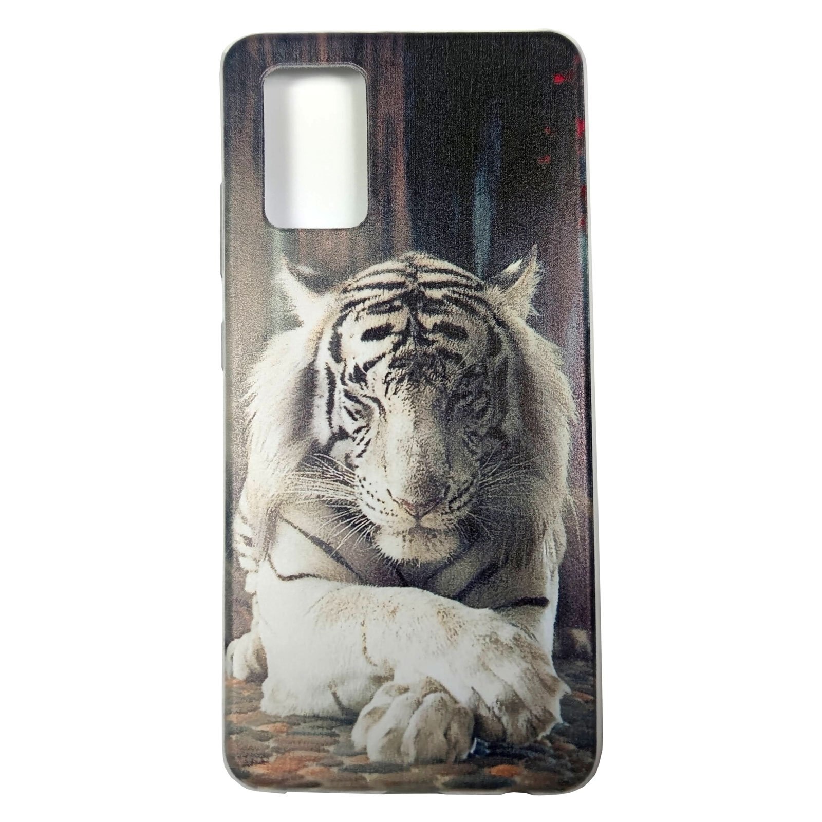 Husa silicon compatibila cu Samsung Galaxy A32 model White Tiger, Silicon, TPU Viceversa