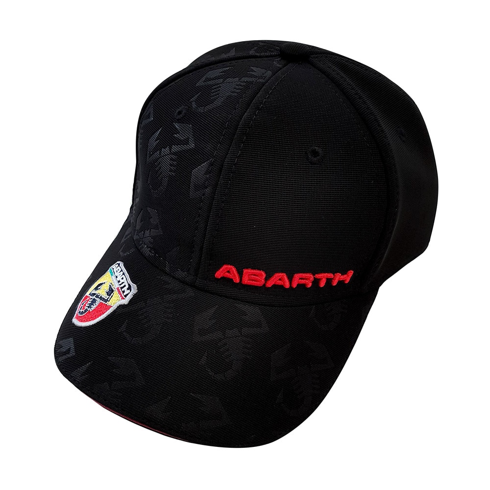 Palarie Oficiala Abarth Viziera Curbata, Negru
