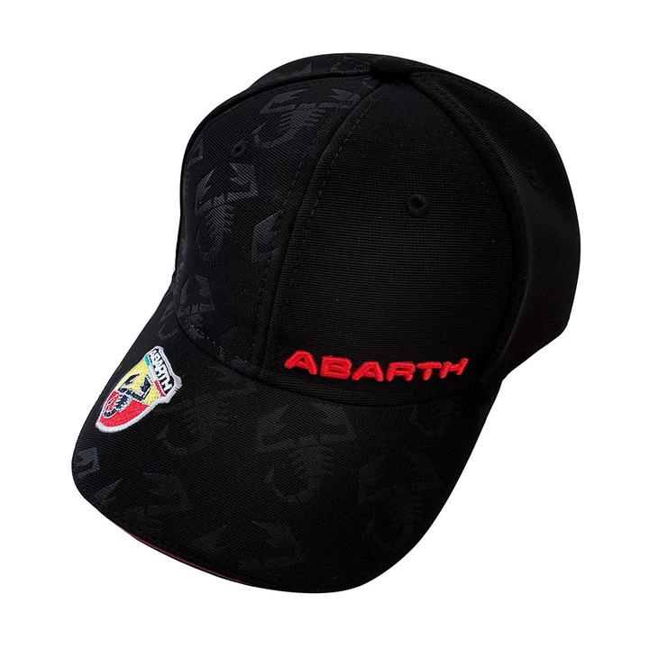 Официална шапка с извита козирка на Abarth, черна