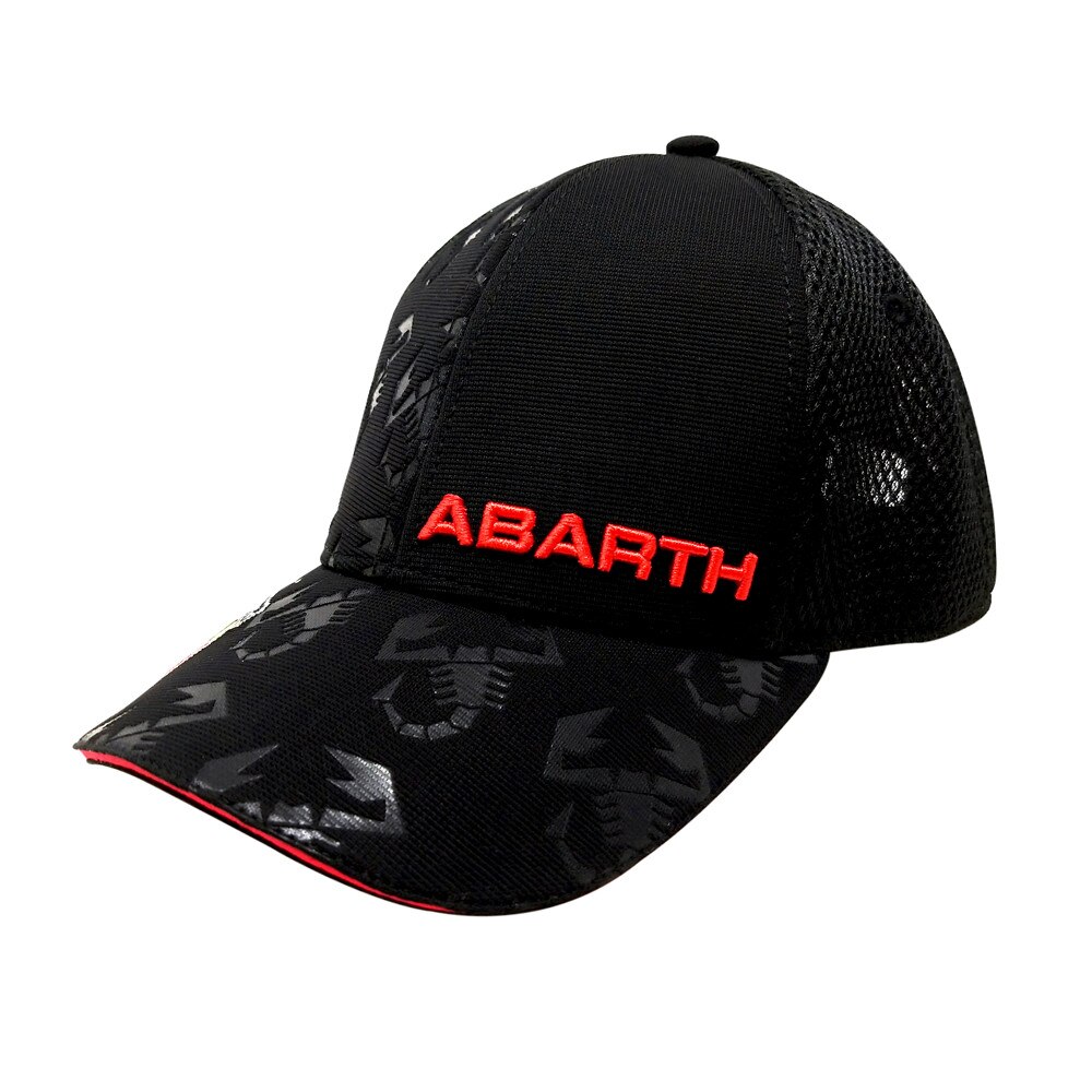 Palarie Oficiala Abarth de Vara Visor Curva, Negru