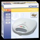 Sandwich-maker Bomann, ST 5016 CB, 2 sandwich-uri, placi antiaderente, maner izolat termic, protectie impotriva supraincalzirii, putere 750W, curatare usoara, indicator LED, alb