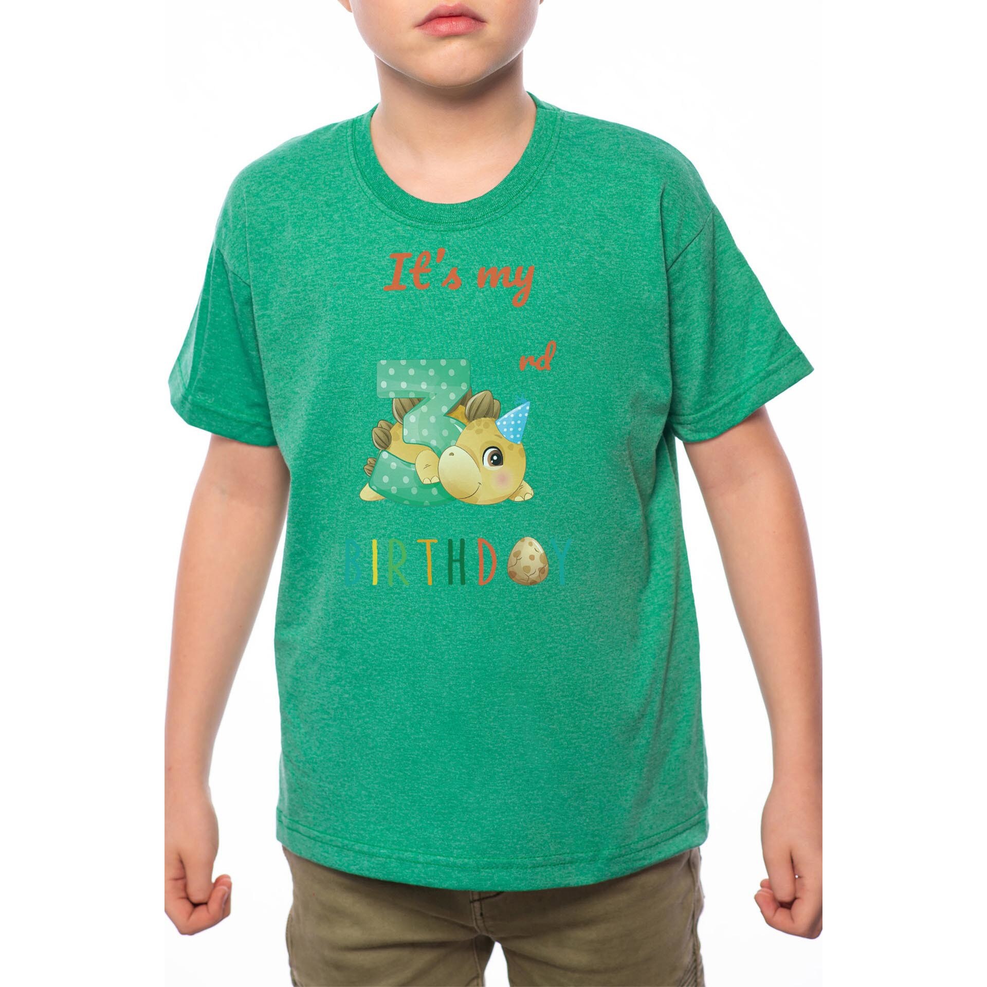 Tricou Baiat, 3rd Birthday, 100% Bumbac, Verde, G10