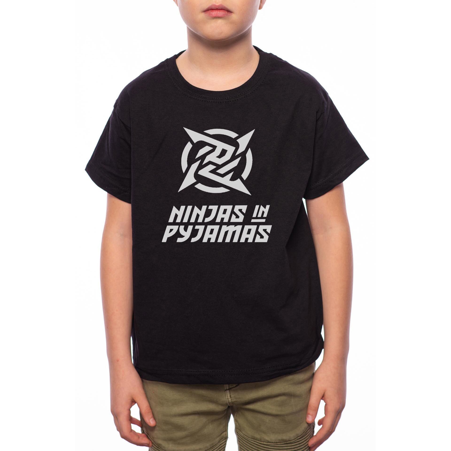 Tricou Baiat, Ninjas In Pyjamas, 100% Bumbac, Negru, B3