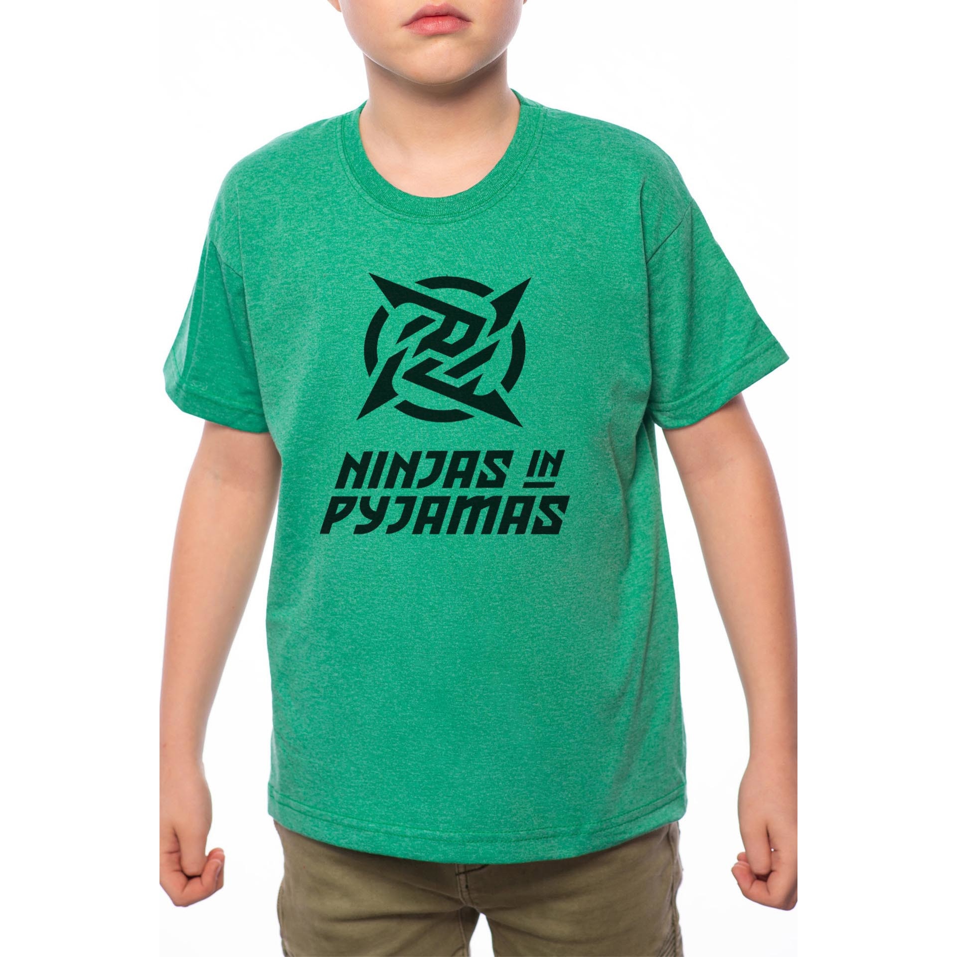 Tricou Baiat, Ninjas In Pyjamas, 100% Bumbac, Verde, G3