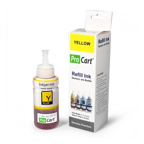 Cerneala refill foto DYE pentru imprimantele Epson din seria L, 100 ml, Yellow (galben)
