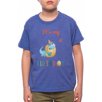 Tricou Baiat, 9th Birthday, 100% Bumbac, Albastru, A16 Tricou Baiat, 9th Birthday, 100% Bumbac, Albastru, A16