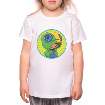 Tricou Fetita, Brawl Stars, 100% Bumbac, Alb, W2 Tricou Fetita, Brawl Stars, 100% Bumbac, Alb, W2