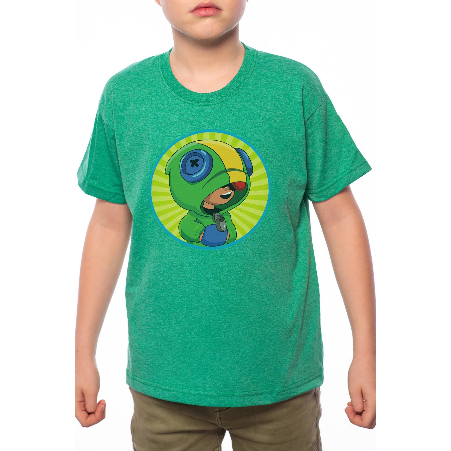 Tricou Baiat, Brawl Stars, 100% Bumbac, Verde, G2