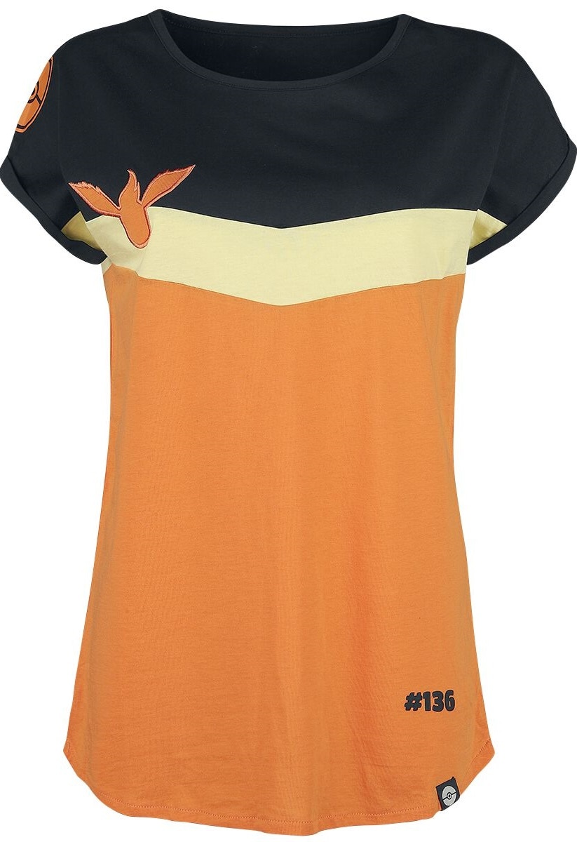 Tricou Pokemon Flamara, Portocaliu, M