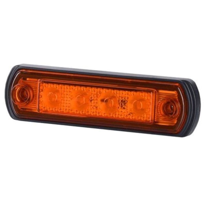 Lampa aplicata pozitie, Horpol, forma ovala, LED galben, 12/24V