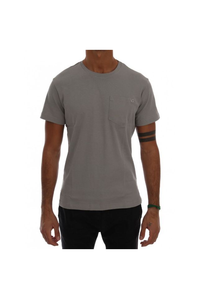 Tricou slim fit din bumbac Versace Jeans, Gri, L