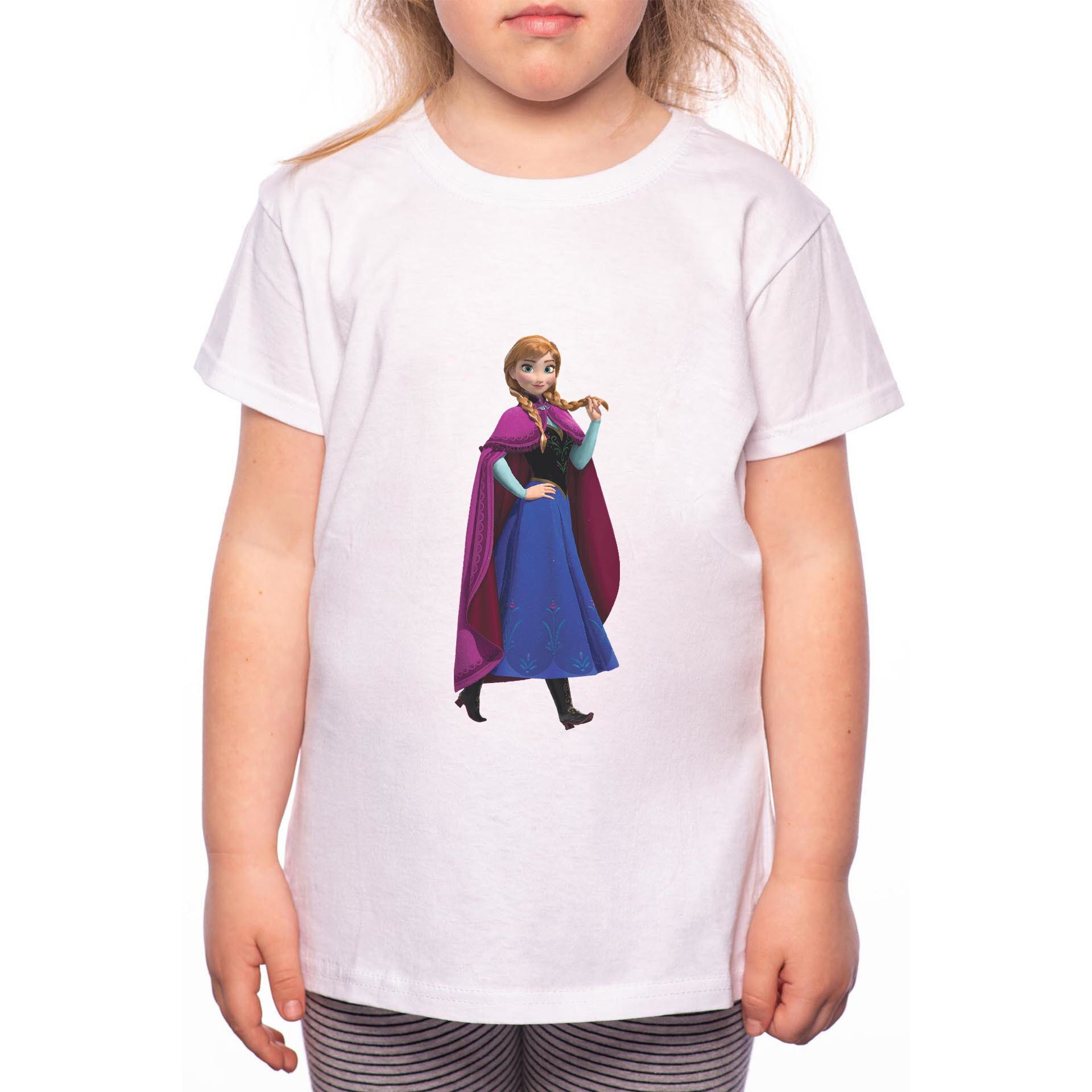 Tricou Fetita, Anna, 100% Bumbac, Alb, W40