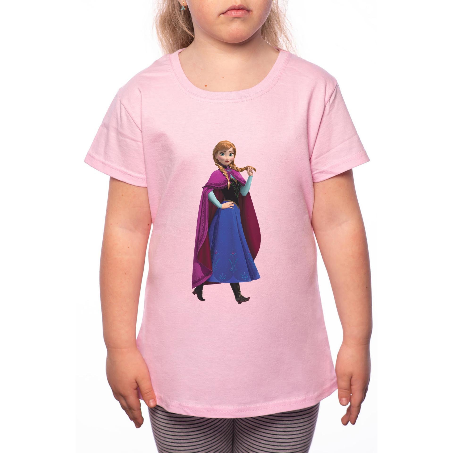 Tricou Fetita, Anna, 100% Bumbac, Roz, P40