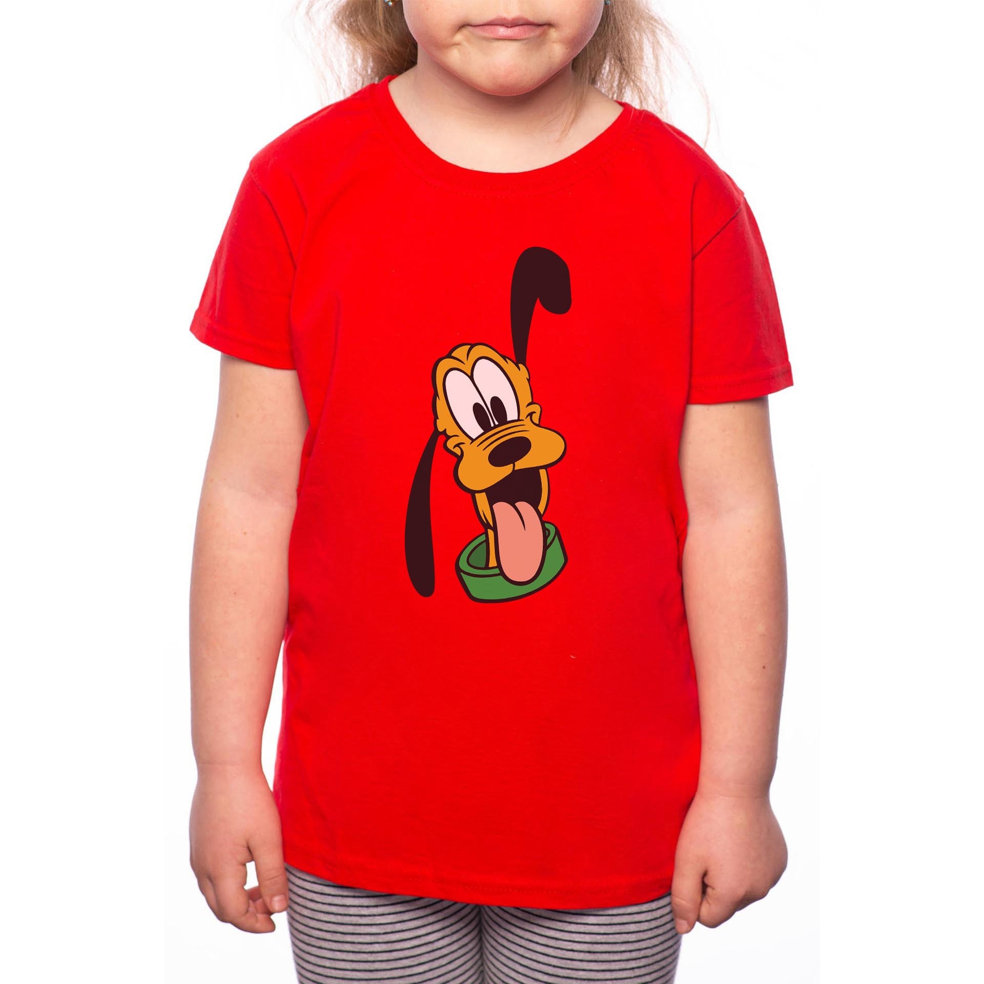 Tricou Fetita, Goofy, 100% Bumbac, Rosu, R31