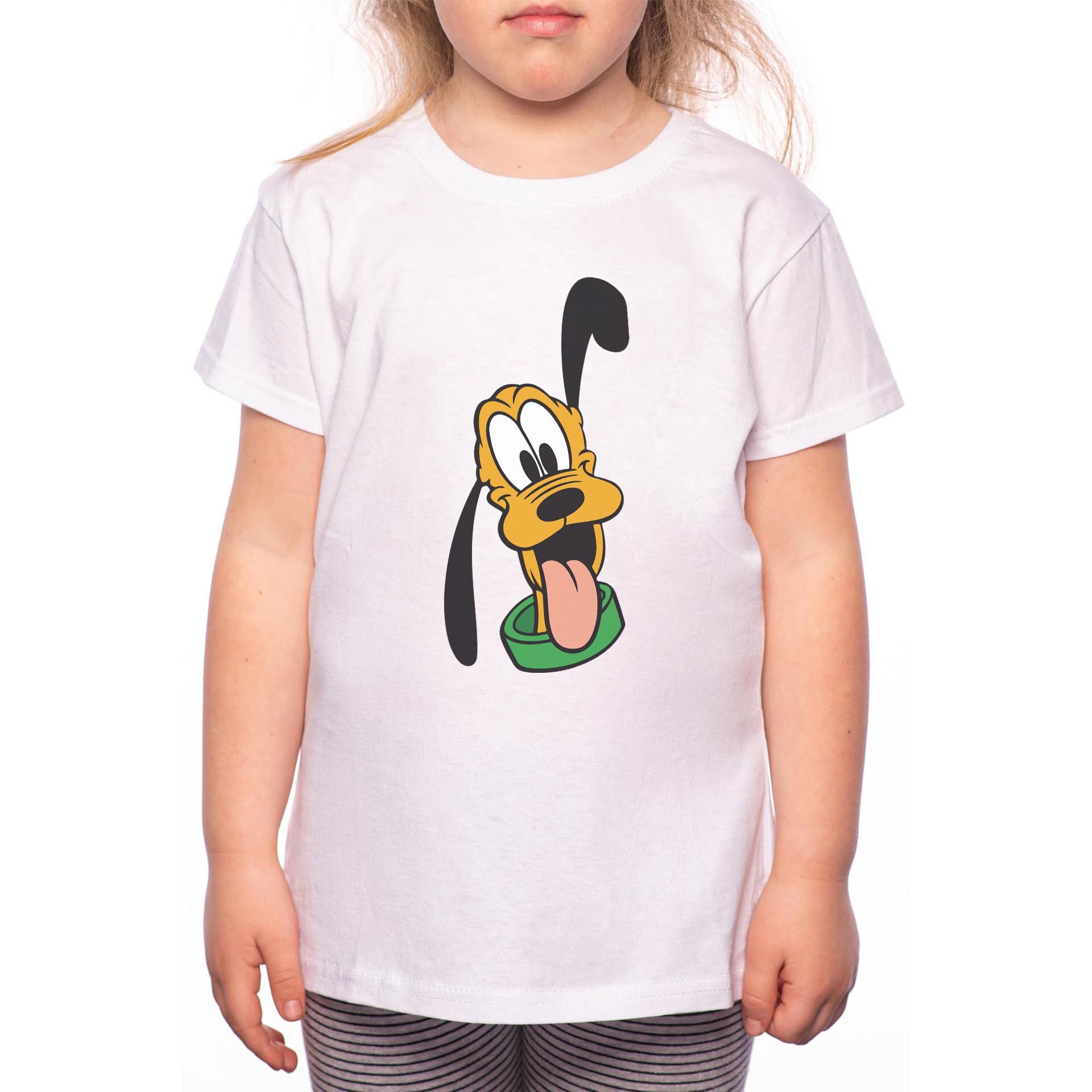 Tricou Fetita, Goofy, 100% Bumbac, Alb, W31