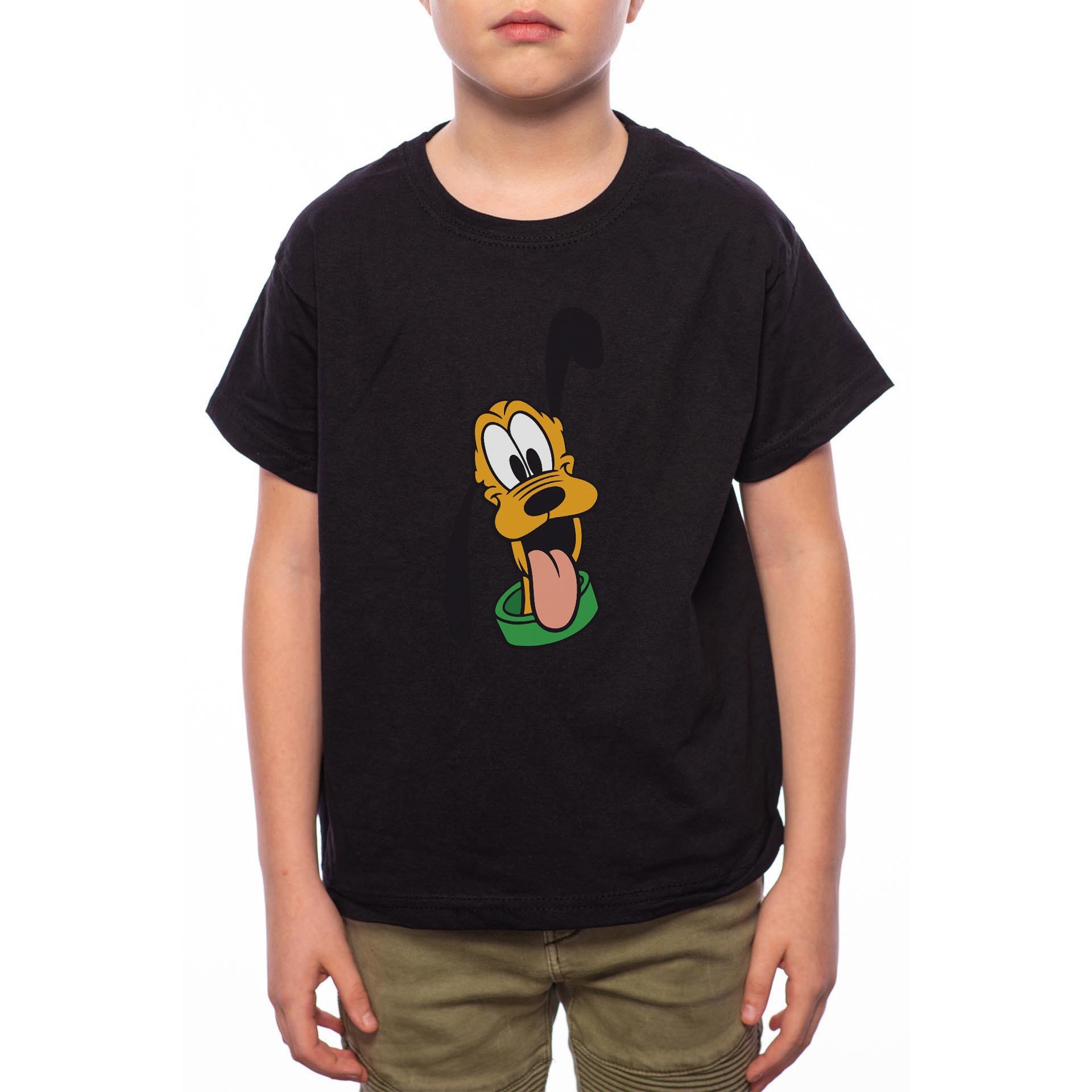 Tricou Baiat, Goofy, 100% Bumbac, Negru, B31
