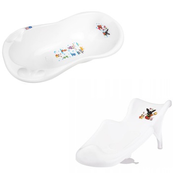 Cadita cu dop de scurgere si suport anatomic detasabil, 100 cm, Bing, Maltex Baby Cadita cu dop de scurgere si suport anatomic detasabil, 100 cm, Bing, Maltex Baby