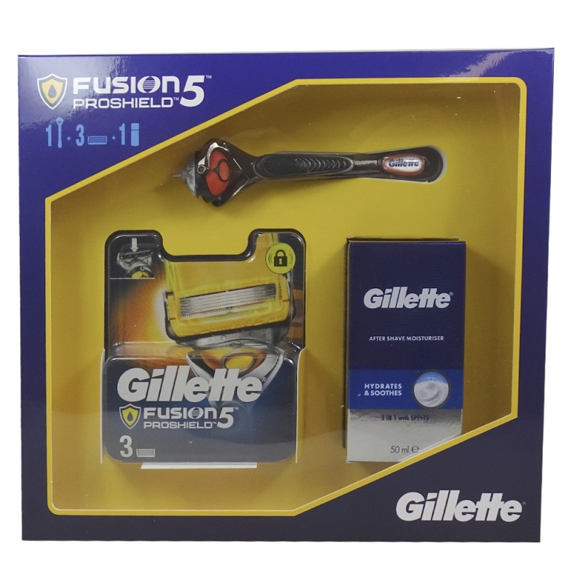 Pachet Gillette Fusion 5 aparat de ras flexball proshield, after shave ...