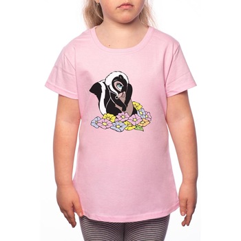 Tricou Fetita, Badger Girl, 100% Bumbac, Roz, P30 Tricou Fetita, Badger Girl, 100% Bumbac, Roz, P30