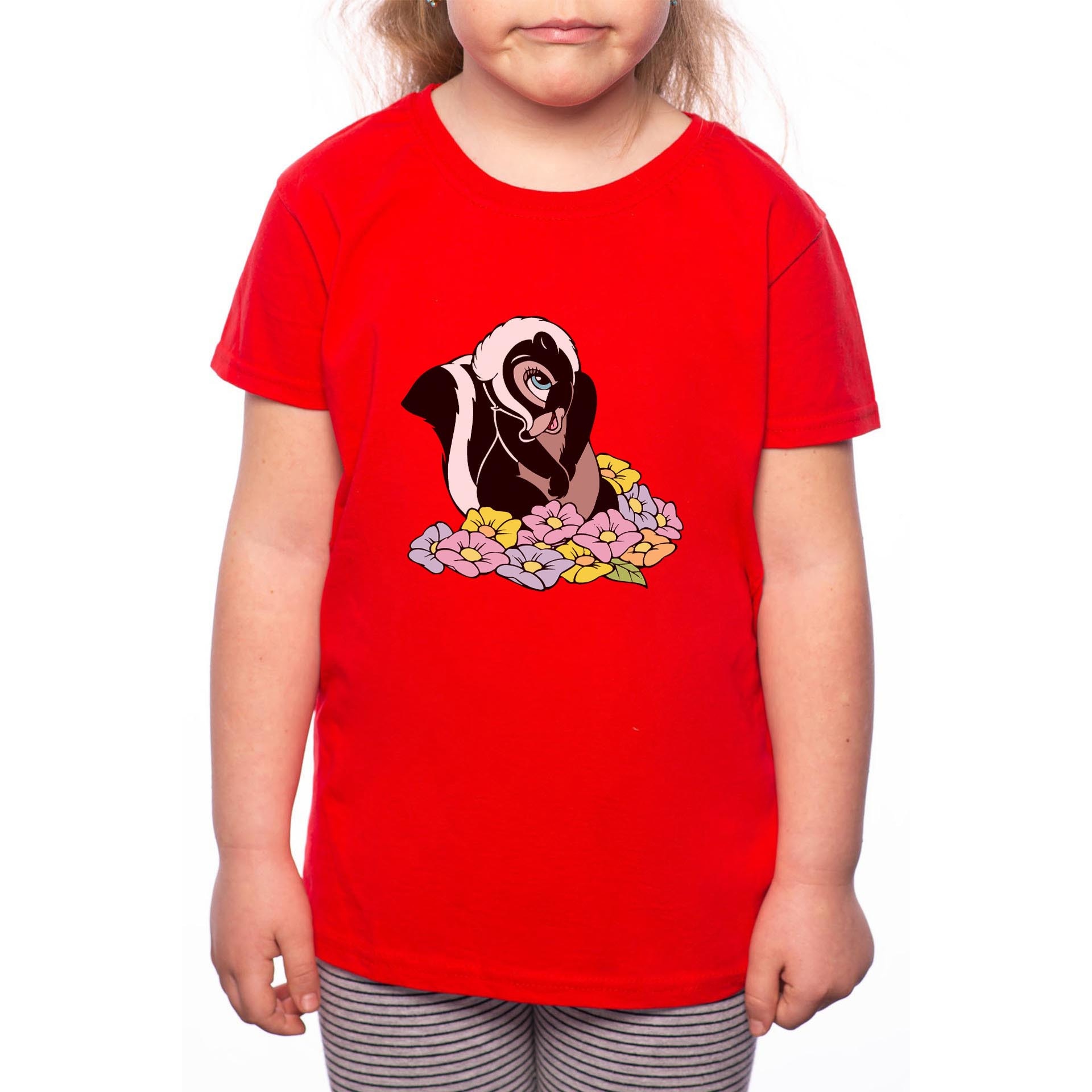 Tricou Fetita, Badger Girl, 100% Bumbac, Rosu, R30