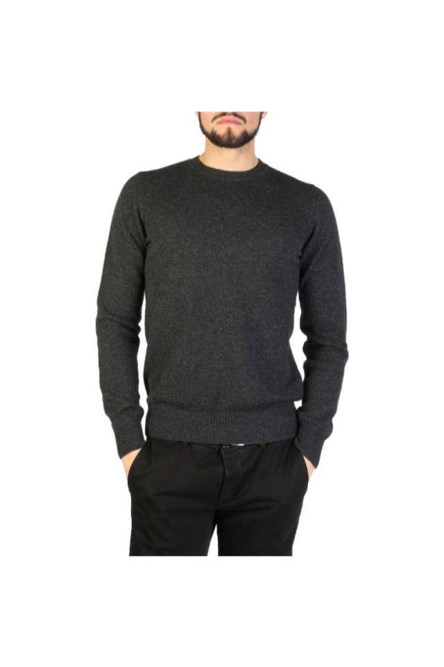 Pulover din casmir Emporio Armani, Gri grafit, 48 EU