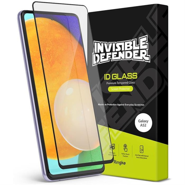 Ringke Láthatatlan Defender ID üveg edzett üveg tempered glass 2,5D 0,33 mm Samsung Galaxy A52 5G / A52 4G (G4as037) üvegfólia