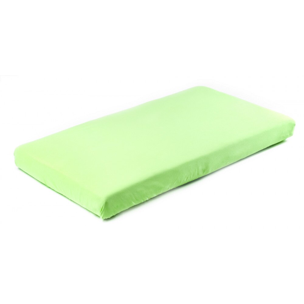 Cearsaf de bumbac jersey cu elastic Sensillo 120x60 cm verde