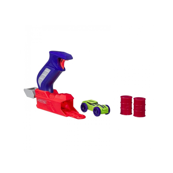 Set Masinuta Nerf - Lansator Nitro si masinuta