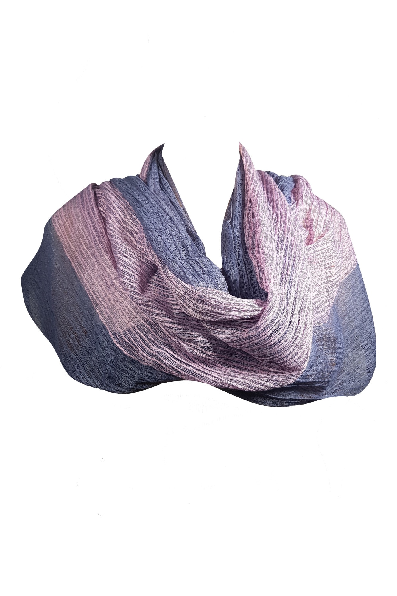 Esarfa dama, gri/roz, 170/75 cm