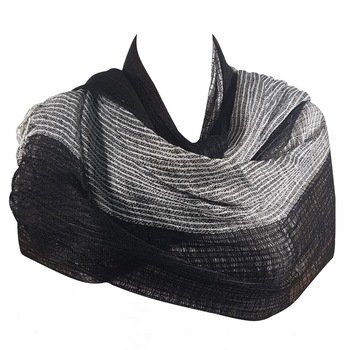 Esarfa dama, negru/alb, 170/75 cm Esarfa dama, negru/alb, 170/75 cm