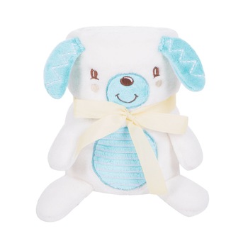 Paturica moale 75x100 cm KikkaBoo Baby blanket 3D Catelus Paturica moale 75x100 cm KikkaBoo Baby blanket 3D Catelus