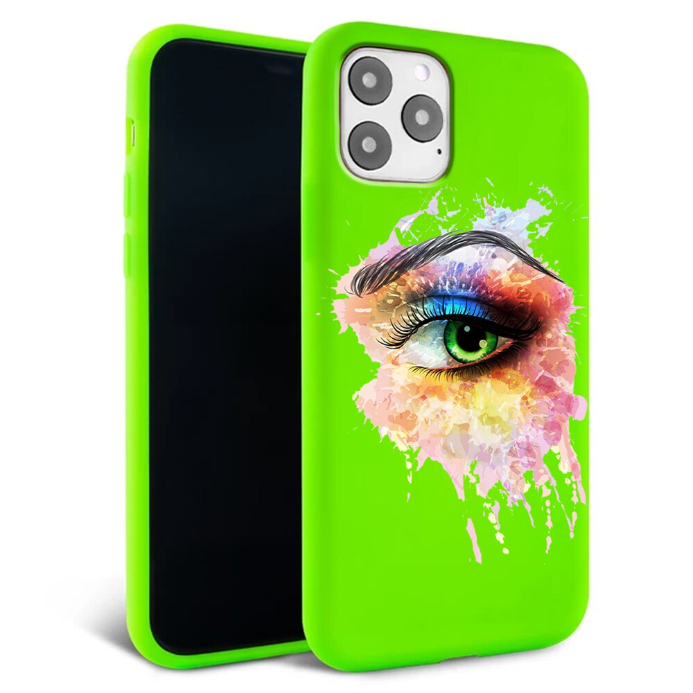 Husa pentru iPhone 11 pro - Silicon Matte - Colored eye