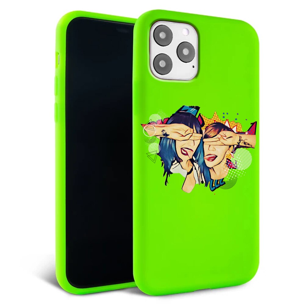 Husa pentru iPhone 11 ProMax - Silicon FlexiSoft - Incognito girls Verde