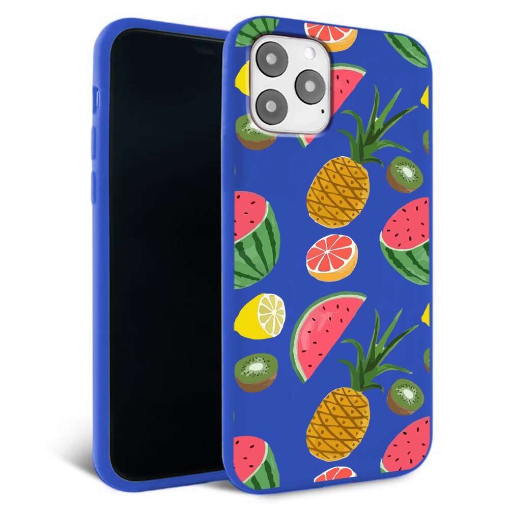Husa pentru iPhone 11 pro - Silicon Matte - Fruits