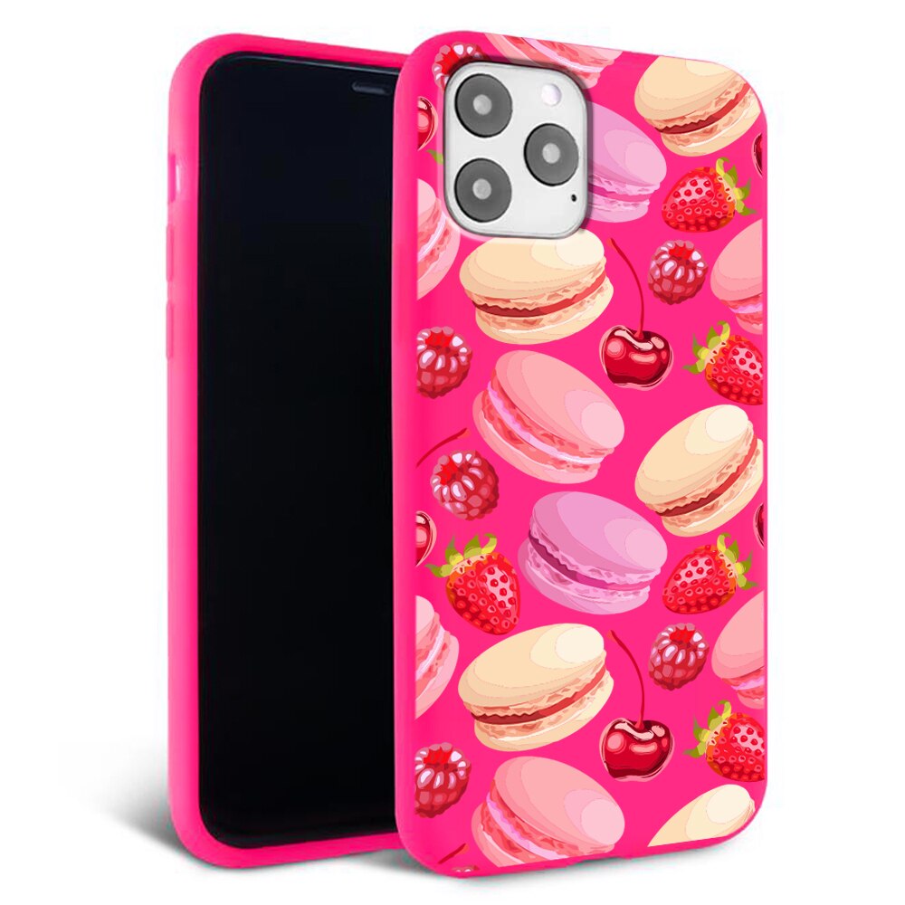 Husa pentru iPhone 11 ProMax - Silicon FlexiSoft - Macarons Roz