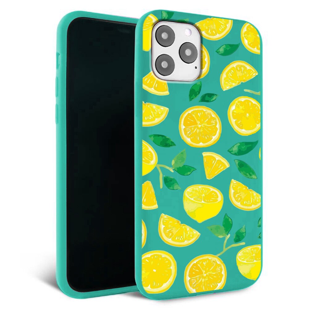 Husa pentru iPhone 11 pro - Silicon Matte - Lemons