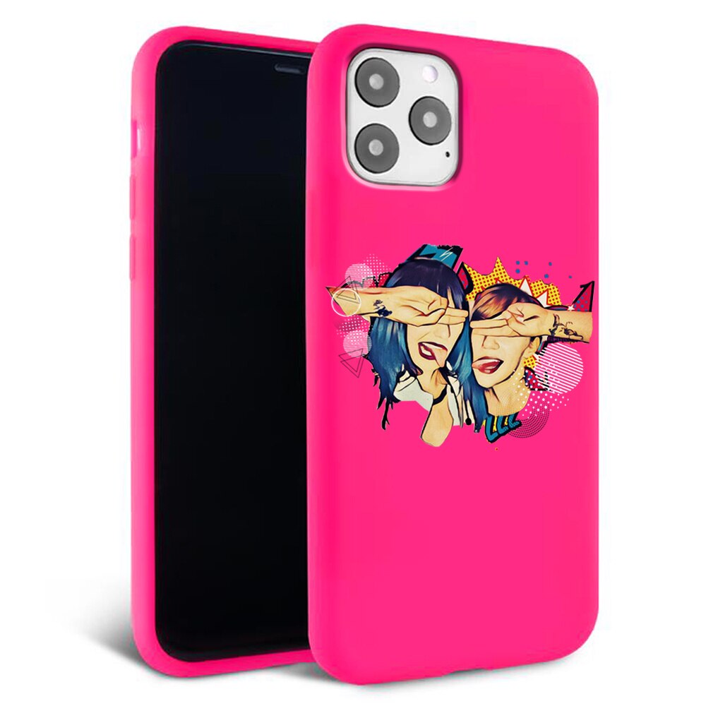 Husa pentru iPhone 11 ProMax - Silicon FlexiSoft - Incognito girls Roz
