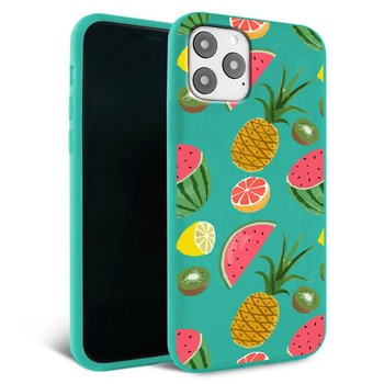 Husa pentru iPhone 11 ProMax - Silicon FlexiSoft - Fruits Mint
