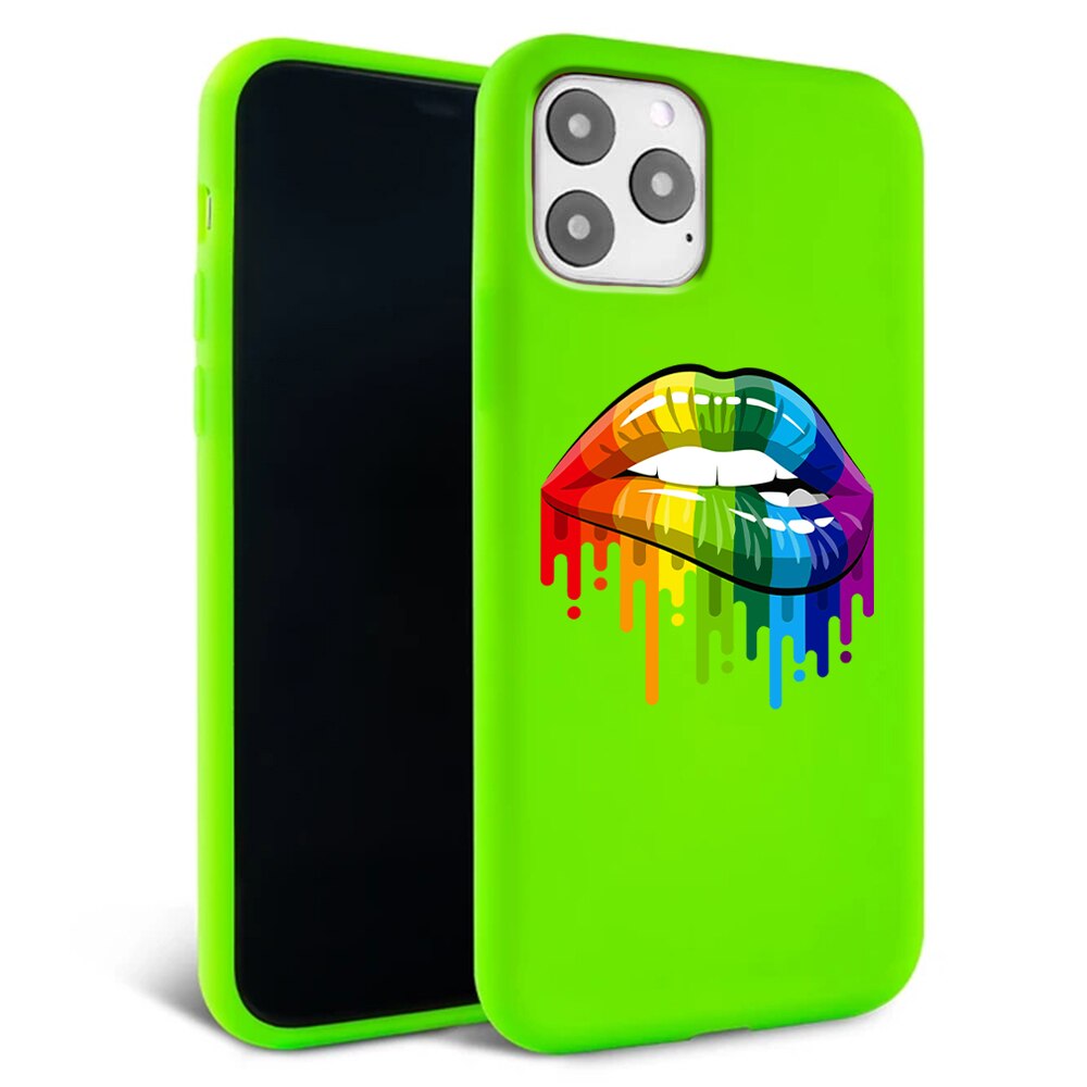 Husa pentru iPhone 11 pro - Silicon Matte - Lips