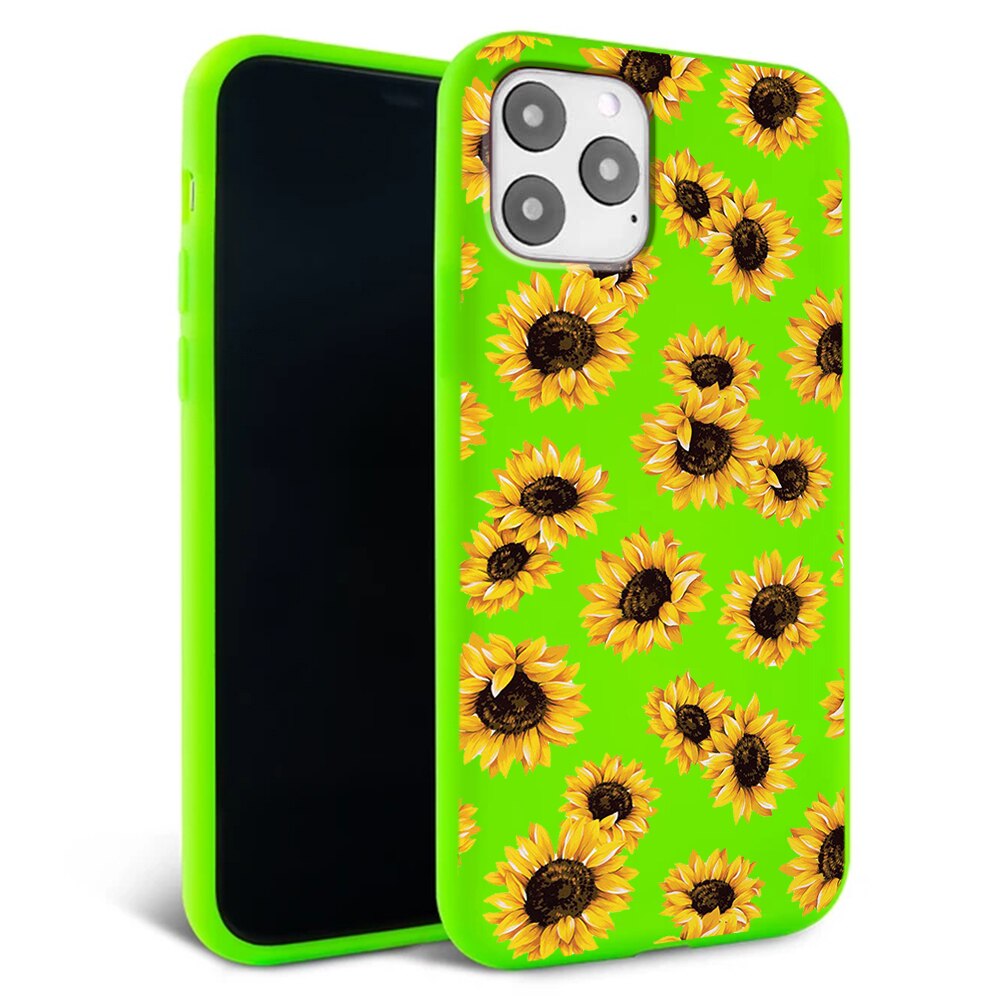 Husa pentru iPhone 11 pro - Silicon Matte - Sunflowers